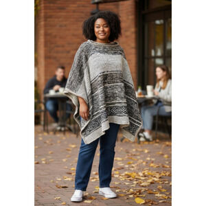 GAP Women's  One Size Knit Poncho